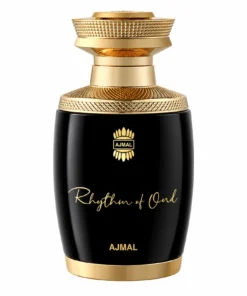Ajmal Rhythm of Oud 75 ml, flacon pe fundal alb
