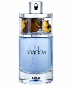 Ajmal Shadow Him 75 ml, flacon pe fundal alb