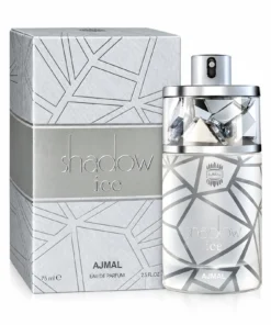 Ajmal Shadow Ice 75 ml, flacon și cutie