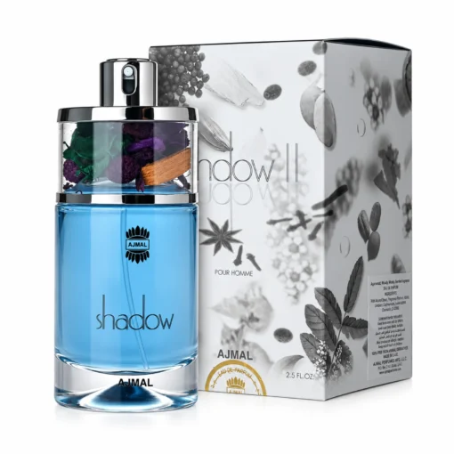 Ajmal Shadow II Him 75 ml, flacon și cutie