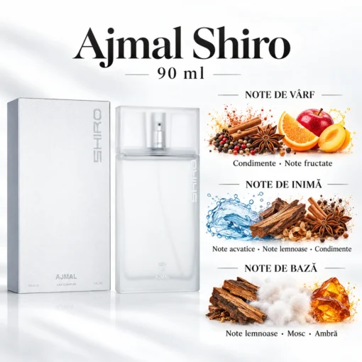 Ajmal Shiro 90 ml, piramida olfactivă