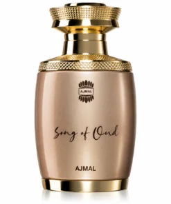 Ajmal Song of Oud 75 ml, flacon pe fundal alb