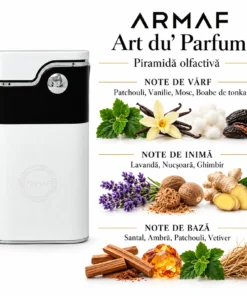 Armaf Art du’ Parfum 100 ml – flacon și piramidă olfactivă