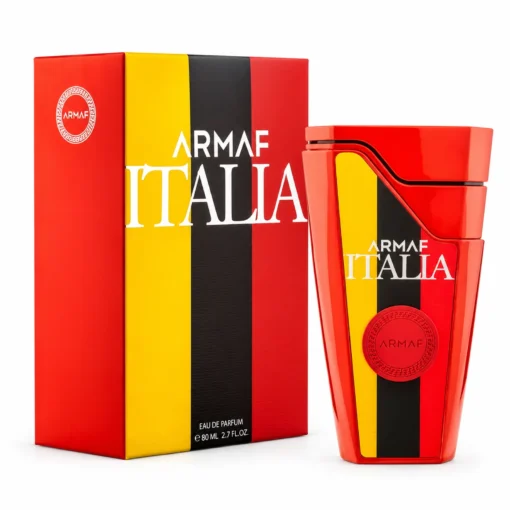 Armaf Eternia Italia 80 ml – cutie și flacon pe fundal alb