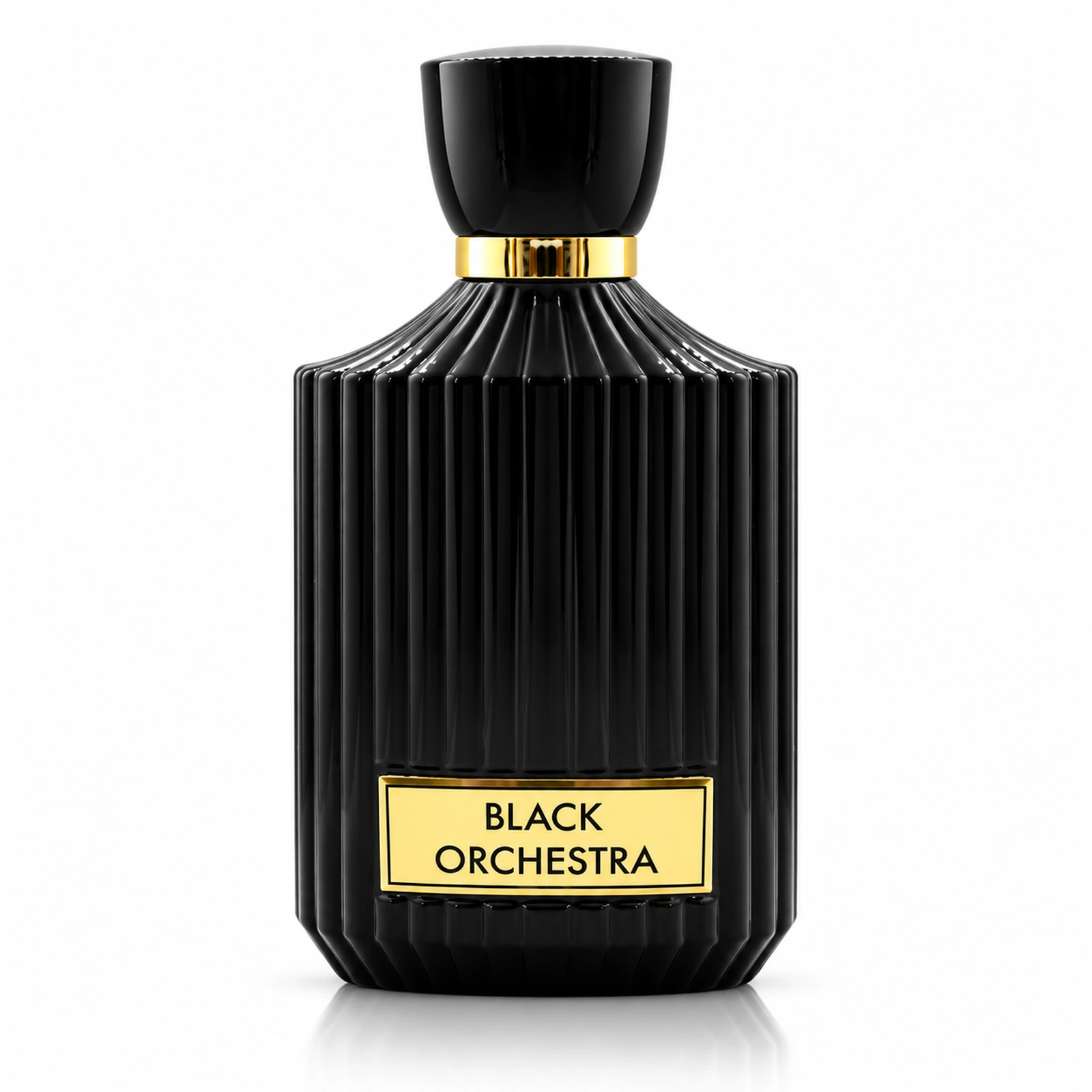 Flaconul Black Orchestra Asten, apă de parfum unisex, 100 ml, pe fundal alb