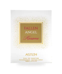 Cutia originală a parfumului Fallen Angel Asten 100 ml, pe fundal alb
