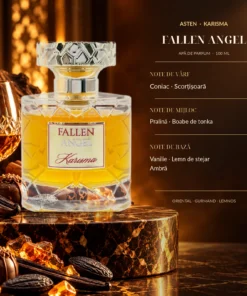 Piramida olfactivă Fallen Angel Asten 100 ml: Coniac, Scorțișoară, Acorduri gurmande, Boabe de tonka, Ambră, Lemn de stejar