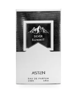 Cutia originală Silver Summit Asten 100 ml, pe fundal alb