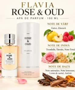 Flavia Rose & Oud 100 ml – piramidă olfactivă