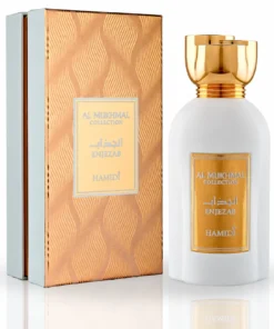 Hamidi Al Mukhmal Enjezab 100 ml – flacon alb cu capac auriu și cutie originală