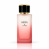Parfum Hera by PATRIC Extrait de Parfum 100 ml, flacon roz cu degrade coral, capac negru și detalii aurii, fotografiat pe fundal alb.