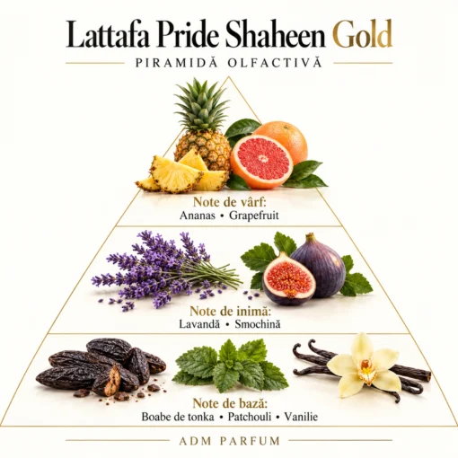 Lattafa Pride Shaheen Gold 100 ml – piramidă olfactivă