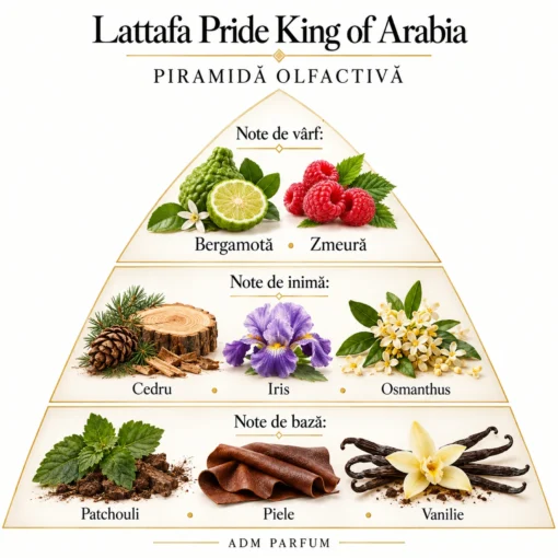 Lattafa Pride King of Arabia 100 ml – piramidă olfactivă