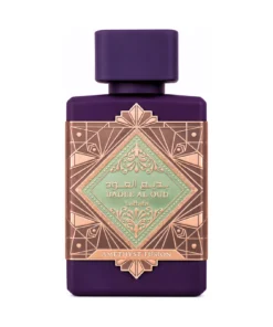 Lattafa Badee Al Oud Amethyst Fusion 100 ml, flacon fără cutie, pe fundal alb