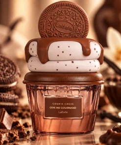 Lattafa Give Me Gourmand Cookie Crave Apă de Parfum Unisex 75 ml – flacon în decor