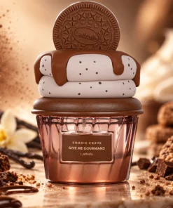 Lattafa Give Me Gourmand Cookie Crave Apă de Parfum Unisex 75 ml – flacon în decor