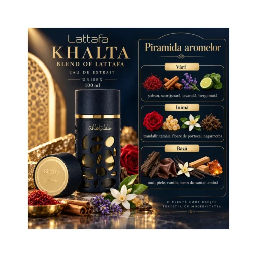 Lattafa Khalta Blend of Lattafa Parfum Unisex 100 ml – piramidă olfactivă