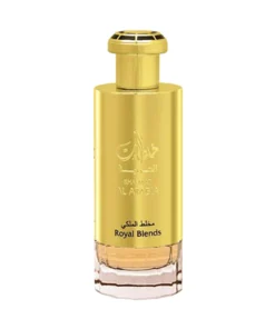 Flacon Lattafa Khaltaat Al Arabia Royal Blends 100 ml pe fundal alb