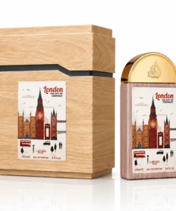 Lattafa Pride London The City of Contrast Apă de Parfum Unisex 100 ml – flacon și cutie pe fundal alb