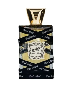 Flacon Lattafa Oud Mood 30 ml pe fundal alb