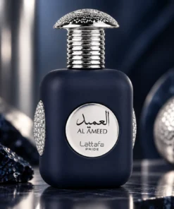 Lattafa Pride Al Ameed Silver Apă de Parfum Bărbați 100 ml – flacon în decor