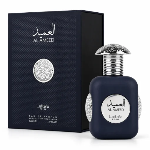 Lattafa Pride Al Ameed Silver Apă de Parfum Bărbați 100 ml – flacon și cutie