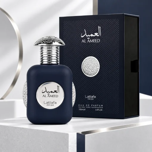 Lattafa Pride Al Ameed Silver Apă de Parfum Bărbați 100 ml – flacon și cutie