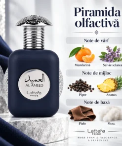 Lattafa Pride Al Ameed Silver Apă de Parfum Bărbați 100 ml – piramidă olfactivă