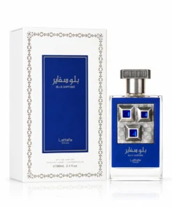 Lattafa Pride Blue Sapphire 100 ml – flacon albastru și cutie