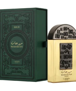 Lattafa Pride Maharjan Gold 100 ml – flacon auriu și cutie verde