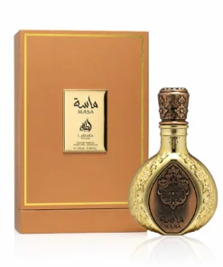 Lattafa Pride Masa 100 ml – flacon auriu ornamentat și cutie de prezentare