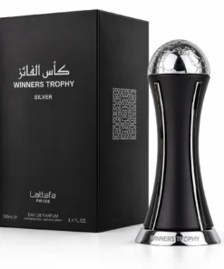 Lattafa Pride Winners Trophy Silver Apă de Parfum Unisex 100 ml – flacon și cutie