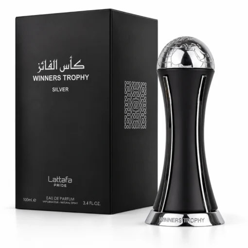 Lattafa Pride Winners Trophy Silver Apă de Parfum Unisex 100 ml – flacon și cutie
