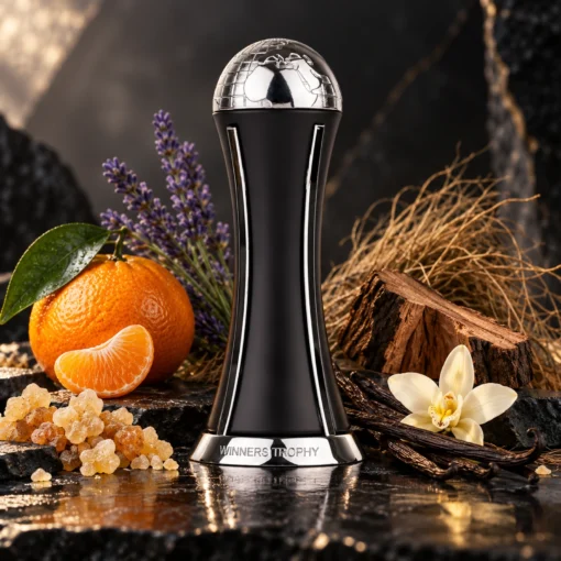 Lattafa Pride Winners Trophy Silver Apă de Parfum Unisex 100 ml – flacon în decor