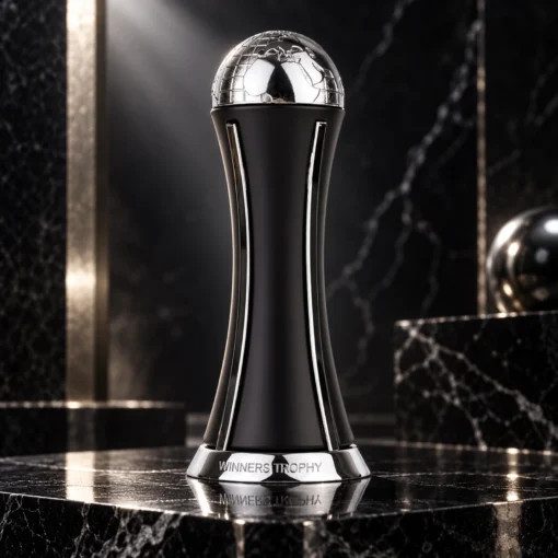 Lattafa Pride Winners Trophy Silver Apă de Parfum Unisex 100 ml – flacon în decor