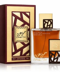 Lattafa Simply Oud Parfum Unisex 100 ml – flacon și cutie pe fundal alb