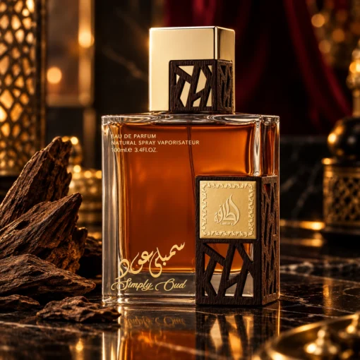 Lattafa Simply Oud Parfum Unisex 100 ml – flacon în decor