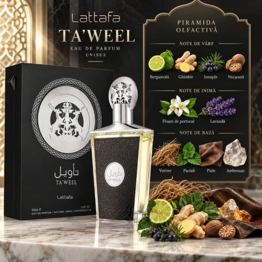 Lattafa Ta'weel Parfum Unisex 100 ml – piramidă olfactivă