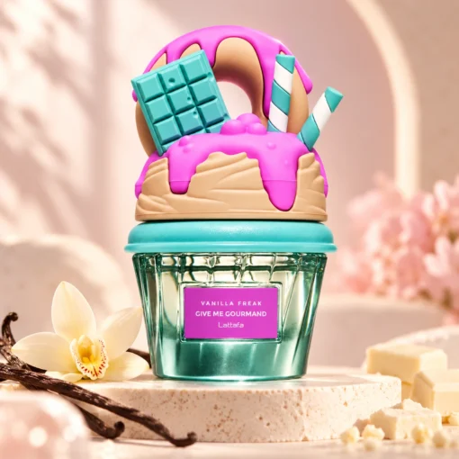 Lattafa Vanilla Freak 75 ml – decor roz cu vanilie