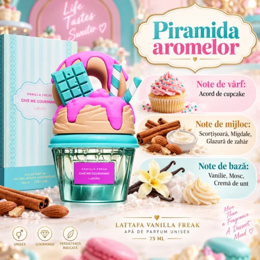 Lattafa Vanilla Freak 75 ml – piramidă olfactivă