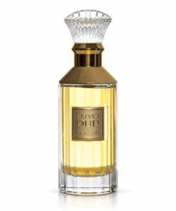Flacon Lattafa Velvet Oud 100 ml fără cutie, pe fundal alb