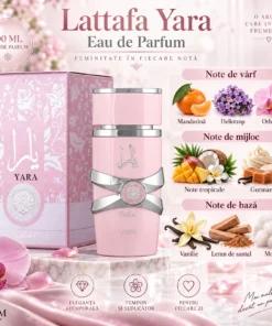 Lattafa Yara Apă de Parfum Damă 100 ml – piramidă olfactivă
