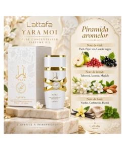 Lattafa Yara Moi Ulei de Parfum Concentrat Femei 20 ml – piramidă olfactivă