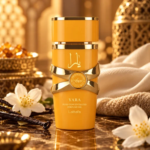 Lattafa Yara Tous Ulei de Parfum Concentrat Femei 20 ml – flacon în decor
