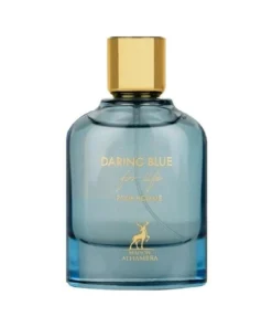 Maison Alhambra Daring Blue For Life Pour Homme 100 ml, flacon fără cutie, pe fundal alb