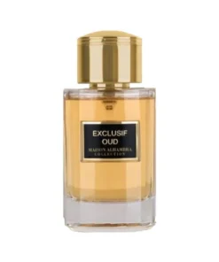 Maison Alhambra Exclusif Oud 100 ml, flacon fără cutie, pe fundal alb