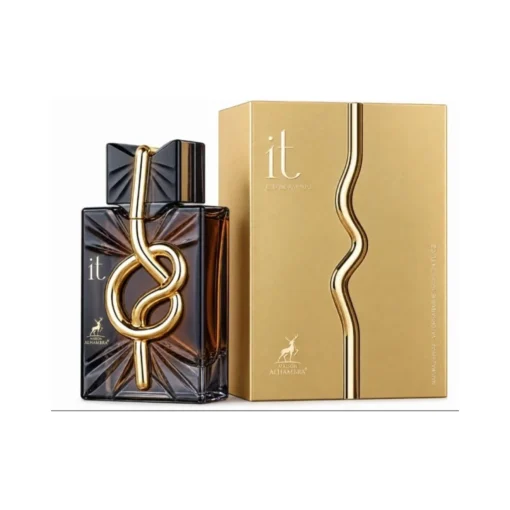Maison Alhambra IT 100 ml, flacon și cutie, pe fundal alb