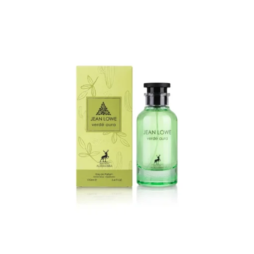 Maison Alhambra Jean Lowe Verde Aura Eau de Parfum 100 ml – flacon și cutie