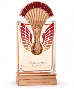 Maison Alhambra La Charmante Éclatant apă de parfum unisex 100 ml, flacon auriu roz cu detalii roșii