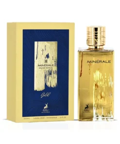 Maison Alhambra Minerale Gold Eau de Parfum 100 ml – flacon și cutie